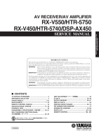 Yamaha RXV-550 - Service Manual